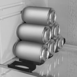 Kwmobile 1x Opvouwbare Houder Voor Flessen En Blikjes - Voor Koelkast En Voorraadkast - Siliconen Flessenhouder In Zwart - 31 X 9,5 X 1 Cm -Bo-Camp Verkoop 1200x1200 1494