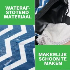 Brisby 4 Laags Geïsoleerde Koeltas - Lunchtas 10 Liter - Zigzag Blauw -Bo-Camp Verkoop 1200x1200 1524