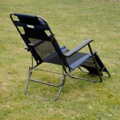 Ligstoel 180x60cm - Opvouwbaar Campingstoel Ligbed Strandstoel Tuinstoel Vouwligstoel Blauw -Bo-Camp Verkoop 1200x1200 155