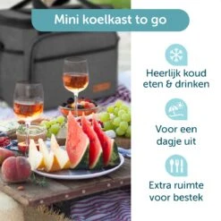 ForDig Koeltas L Zwart (15 Liter) - Gemaakt Van 600D Polyester Met PEVA-Voering - Ruimte Voor 20 Blikjes Of 10 Halve Liter Flessen - Opvouwbaar Koel Tas Met Easy-Acces Flap - Ruimte Voor Bestek - Picknick Cool Bag - Coolerbag - Grote Cooler -Bo-Camp Verkoop 1200x1200 1560