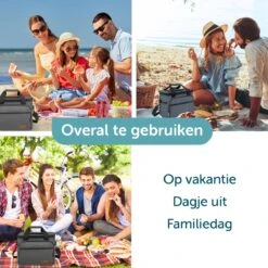ForDig Koeltas L Zwart (15 Liter) - Gemaakt Van 600D Polyester Met PEVA-Voering - Ruimte Voor 20 Blikjes Of 10 Halve Liter Flessen - Opvouwbaar Koel Tas Met Easy-Acces Flap - Ruimte Voor Bestek - Picknick Cool Bag - Coolerbag - Grote Cooler -Bo-Camp Verkoop 1200x1200 1561