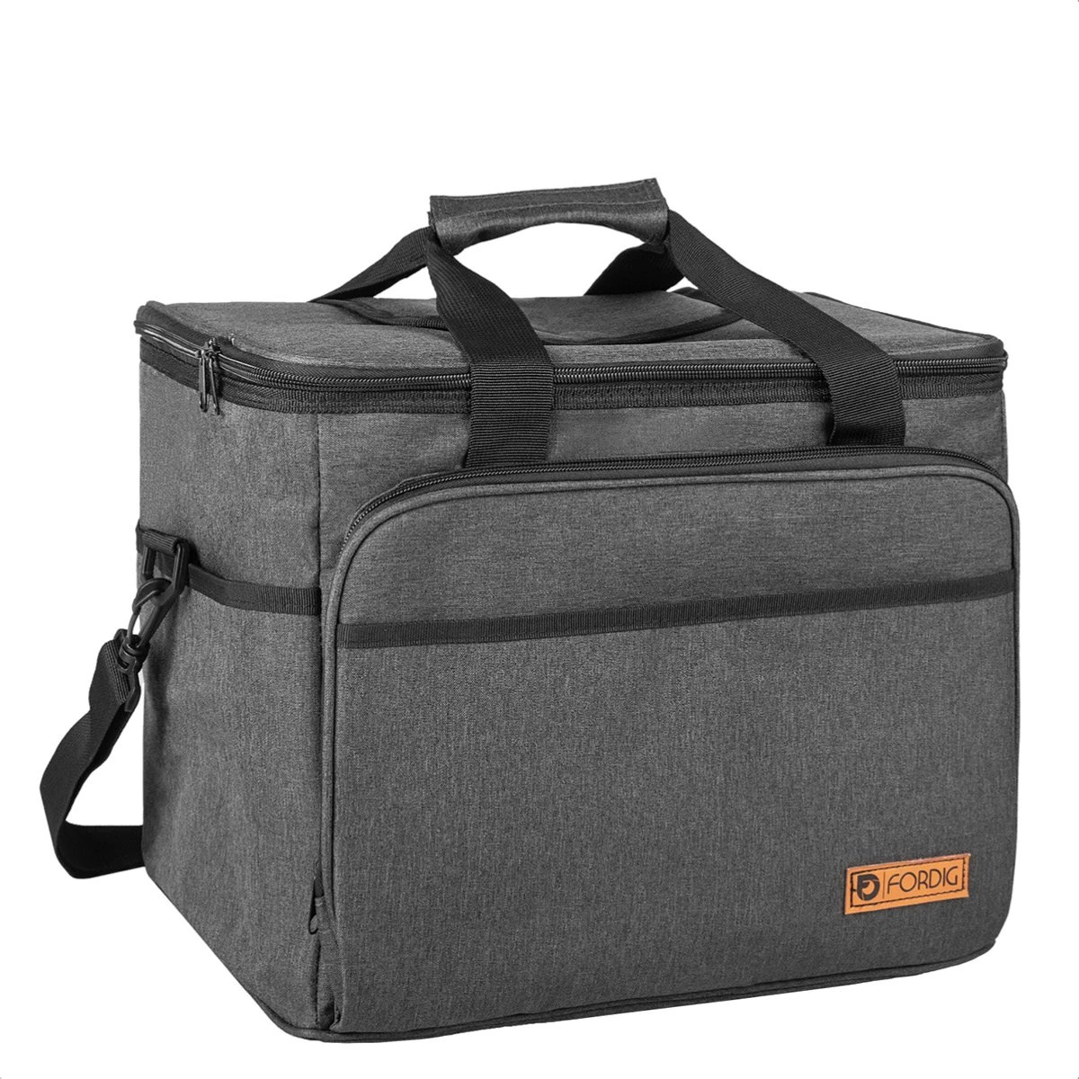 ForDig Koeltas XL Zwart (30 liter) - Gemaakt van 600D Polyester met PEVA-Voering - Ruimte voor 40 Blikjes of 20 Halve Liter Flessen - Opvouwbaar Koel Tas met Easy-Acces Flap - Ruimte voor Bestek - Picknick Cool Bag - Coolerbag - Grote Cooler ForDig Koeltas XL Zwart (30 Liter) - Gemaakt Van 600D Polyester Met PEVA-Voering - Ruimte Voor 40 Blikjes Of 20 Halve Liter Flessen - Opvouwbaar Koel Tas Met Easy-Acces Flap - Ruimte Voor Bestek - Picknick Cool Bag - Coolerbag - Grote Cooler -Bo-Camp Verkoop 1200x1200 1580