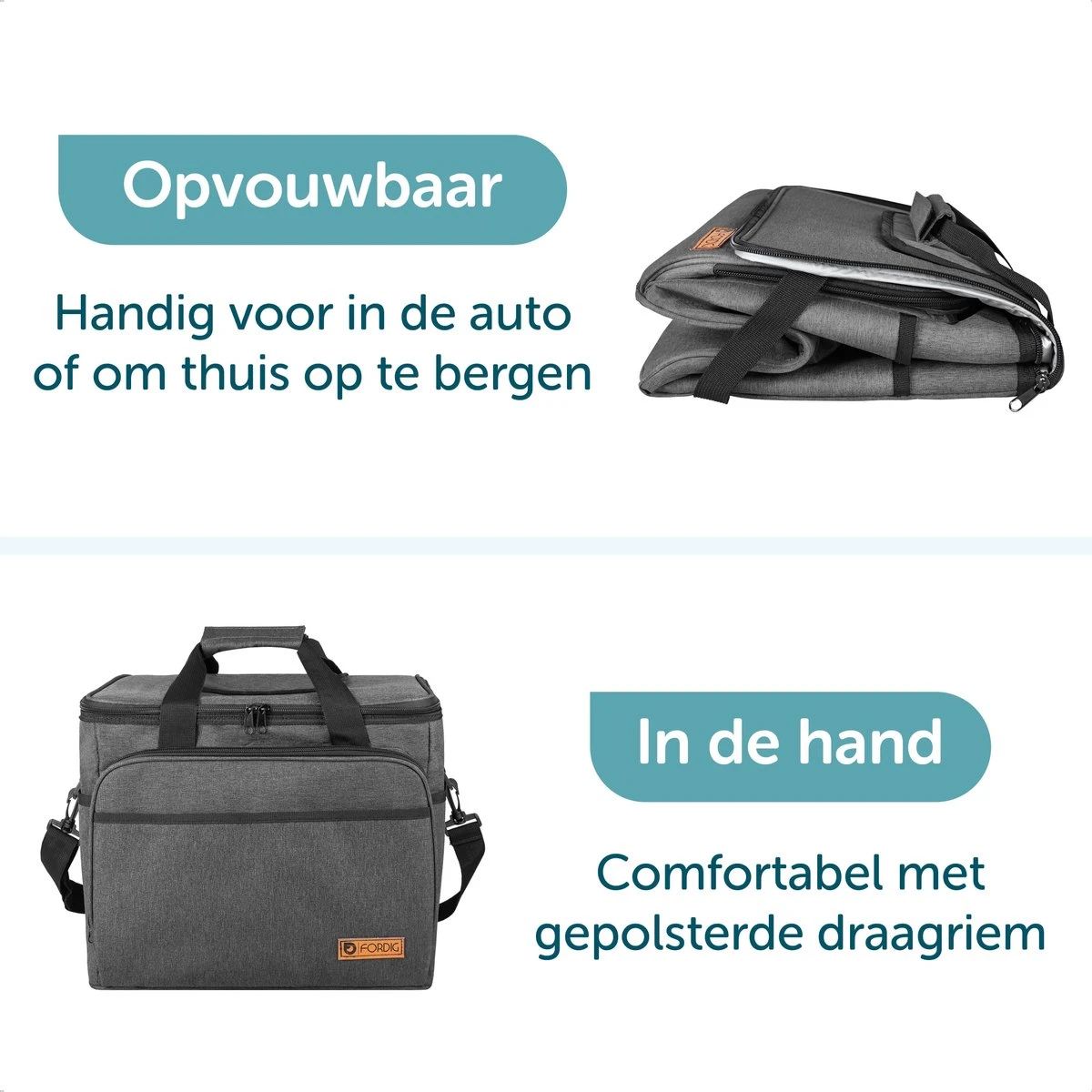 ForDig Koeltas XL Zwart (30 liter) - Gemaakt van 600D Polyester met PEVA-Voering - Ruimte voor 40 Blikjes of 20 Halve Liter Flessen - Opvouwbaar Koel Tas met Easy-Acces Flap - Ruimte voor Bestek - Picknick Cool Bag - Coolerbag - Grote Cooler ForDig Koeltas XL Zwart (30 Liter) - Gemaakt Van 600D Polyester Met PEVA-Voering - Ruimte Voor 40 Blikjes Of 20 Halve Liter Flessen - Opvouwbaar Koel Tas Met Easy-Acces Flap - Ruimte Voor Bestek - Picknick Cool Bag - Coolerbag - Grote Cooler -Bo-Camp Verkoop 1200x1200 1585