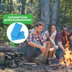 Packaway 4 Laags Geïsoleerde Koeltas - Lunchtas 15 Liter - Camouflage Grijs -Bo-Camp Verkoop 1200x1200 1618