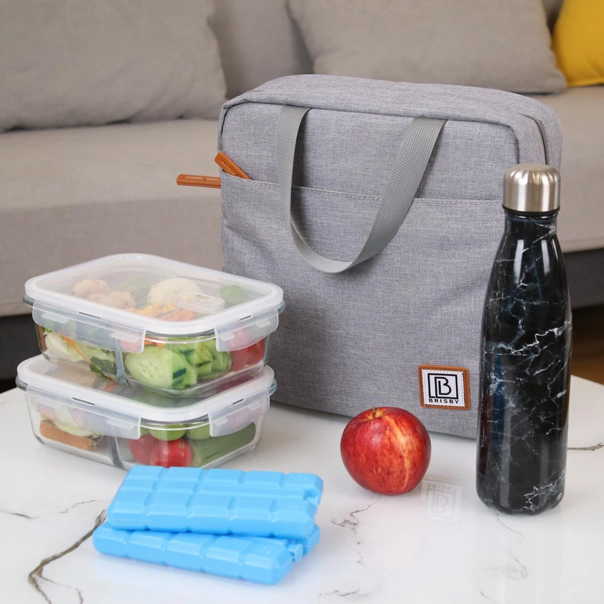 Brisby 4 Laags Geïsoleerde Koeltas - Lunchtas 7 liter - Lichtgrijs Brisby 4 Laags Geïsoleerde Koeltas - Lunchtas 7 Liter - Lichtgrijs -Bo-Camp Verkoop 1200x1200 1634