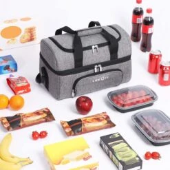 Lifewit 20L Koeltas | 20 Liter | Opvouwbaar | Koelbox-Koeltas | Isolatietas/ Picknicktas Voor Levensmiddelen / Grijs -Bo-Camp Verkoop 1200x1200 1712