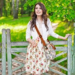 Brisby 4 Laags Geïsoleerde Koeltas - Lunchtas 7 Liter - Bloemetjes Wit -Bo-Camp Verkoop 1200x1200 1729