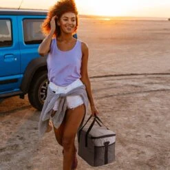 Packaway 4 Laags Geïsoleerde Koeltas - Lunchtas 30 Liter - Grijs -Bo-Camp Verkoop 1200x1200 1736