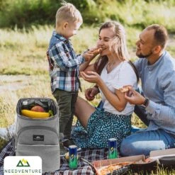 Needventure Koeltas - Lunchtas - Koelrugtas - Picknicktas - 20 Liter - Flessenhouder - Bieropener - Grijs -Bo-Camp Verkoop 1200x1200 1772