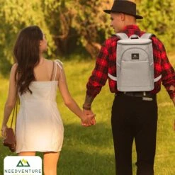 Needventure Koeltas - Lunchtas - Koelrugtas - Picknicktas - 20 Liter - Flessenhouder - Bieropener - Grijs -Bo-Camp Verkoop 1200x1200 1778