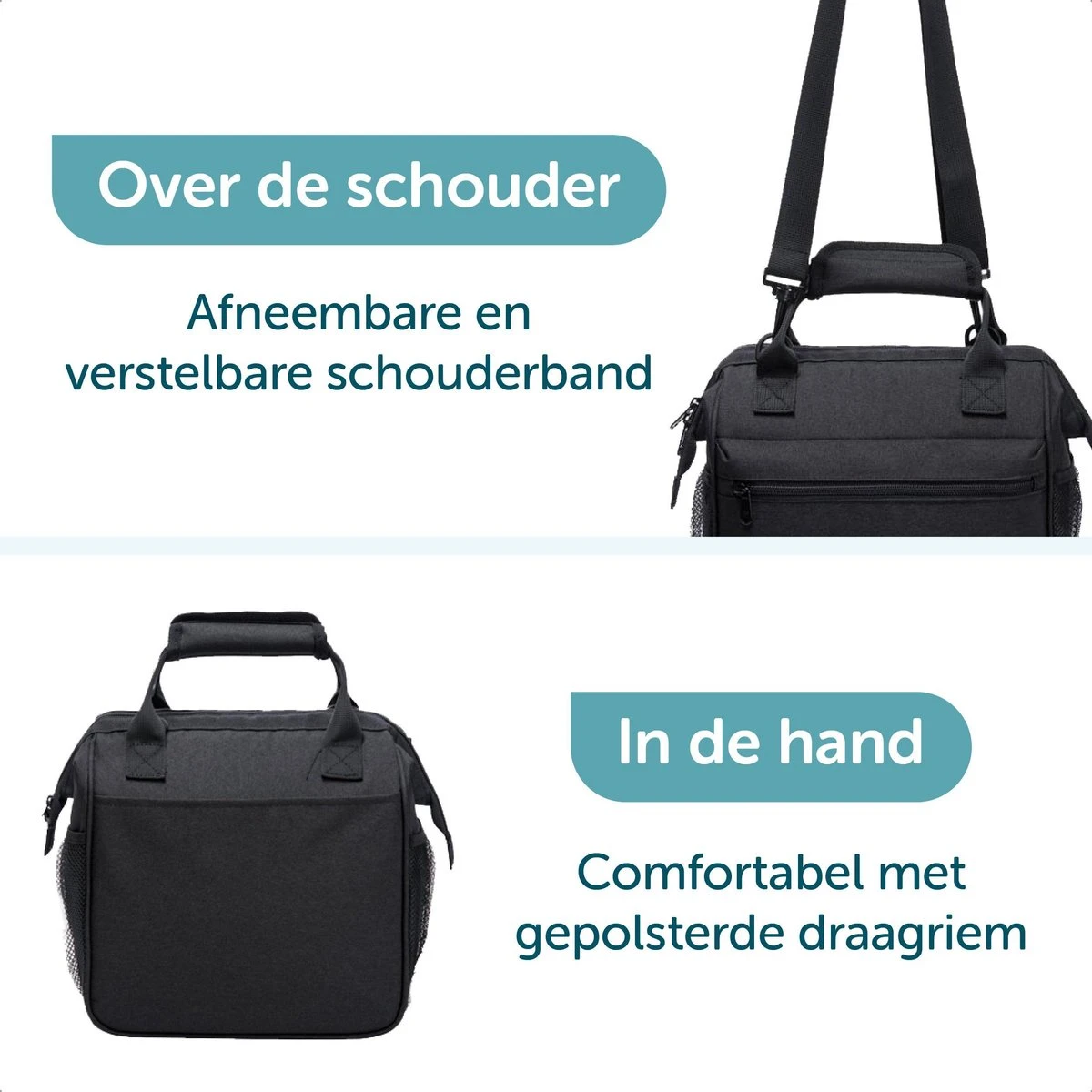 ForDig Lunchtas Zwart - Koeltas Gemaakt van 600D Polyester met PEVA-Voering - Ruimte voor Lunchtrommel / Snacks / Blikjes - Koel Tas met Mesh Opbergruimtes en Ruimte voor Bestek - Lunch Tas Cool Bag - Coolerbag - Kleine Cooler ForDig Lunchtas Zwart - Koeltas Gemaakt Van 600D Polyester Met PEVA-Voering - Ruimte Voor Lunchtrommel / Snacks / Blikjes - Koel Tas Met Mesh Opbergruimtes En Ruimte Voor Bestek - Lunch Tas Cool Bag - Coolerbag - Kleine Cooler -Bo-Camp Verkoop 1200x1200 1792