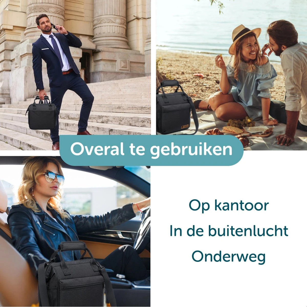 ForDig Lunchtas Zwart - Koeltas Gemaakt van 600D Polyester met PEVA-Voering - Ruimte voor Lunchtrommel / Snacks / Blikjes - Koel Tas met Mesh Opbergruimtes en Ruimte voor Bestek - Lunch Tas Cool Bag - Coolerbag - Kleine Cooler ForDig Lunchtas Zwart - Koeltas Gemaakt Van 600D Polyester Met PEVA-Voering - Ruimte Voor Lunchtrommel / Snacks / Blikjes - Koel Tas Met Mesh Opbergruimtes En Ruimte Voor Bestek - Lunch Tas Cool Bag - Coolerbag - Kleine Cooler -Bo-Camp Verkoop 1200x1200 1794
