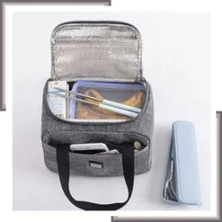 Lunchtas Volwassenen - Lunchbox - Koeltas - Grijs - SEVEND® -Bo-Camp Verkoop 1200x1200 1821