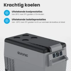 Auronic Elektrische Koelbox - 30.4L - Compressor - 12V En 240V - Grijs 7 Auronic Elektrische Koelbox - 30.4L - Compressor - 12V En 240V - Grijs -Bo-Camp Verkoop 1200x1200 1851