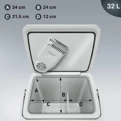 Tillvex- Koelbox, Coolbox, 32 Liter, Grijs -Bo-Camp Verkoop 1200x1200 1894