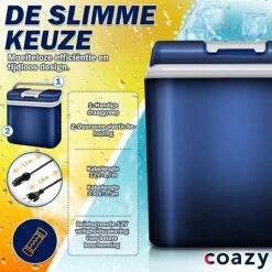 Coazy Koelbox 24L Elektrisch 12v 230 Volt - Met ECO Modus Voor Auto & Camping - Elektrische Frigobox Klein - Verkoelt En Verwarmt - Eco Modus - MiniBar - Electrische Mini Koelkast -Bo-Camp Verkoop 1200x1200 1922