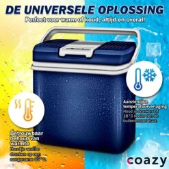 Coazy Koelbox 24L Elektrisch 12v 230 Volt - Met ECO Modus Voor Auto & Camping - Elektrische Frigobox Klein - Verkoelt En Verwarmt - Eco Modus - MiniBar - Electrische Mini Koelkast -Bo-Camp Verkoop 1200x1200 1923
