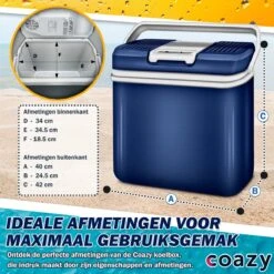 Coazy Koelbox 24L Elektrisch 12v 230 Volt - Met ECO Modus Voor Auto & Camping - Elektrische Frigobox Klein - Verkoelt En Verwarmt - Eco Modus - MiniBar - Electrische Mini Koelkast -Bo-Camp Verkoop 1200x1200 1924
