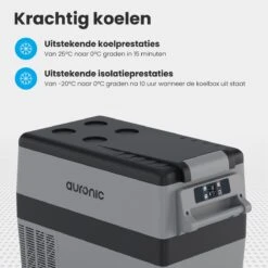 Auronic Elektrische Koelbox - 40.5L - Compressor - 12V En 240V - Grijs 8 Auronic Elektrische Koelbox - 40.5L - Compressor - 12V En 240V - Grijs -Bo-Camp Verkoop 1200x1200 1934