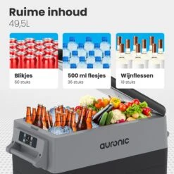 Auronic Elektrische Koelbox - 40.5L - Compressor - 12V En 240V - Grijs 9 Auronic Elektrische Koelbox - 40.5L - Compressor - 12V En 240V - Grijs -Bo-Camp Verkoop 1200x1200 1935