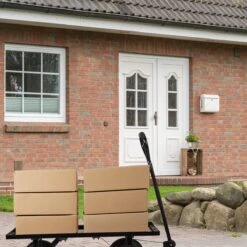 Relaxdays Bolderkar Tuin - Platte Tuinwagen - Luchtbanden - 200 Kg - Transportkar - Staal -Bo-Camp Verkoop 1200x1200 1962