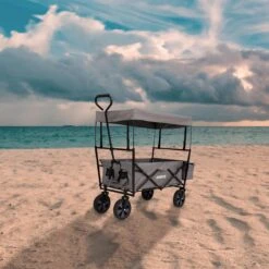 AREBOS Handwagen Vouwbare Dak Handwagen Vouwbare Trolley Uitrustingswagen Grijs 3 AREBOS Handwagen Vouwbare Dak Handwagen Vouwbare Trolley Uitrustingswagen Grijs -Bo-Camp Verkoop 1200x1200 1986