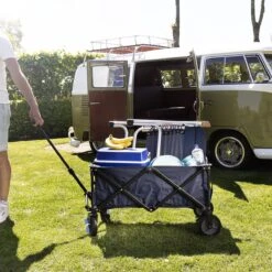 Campart Bolderkar HC-0910 - Opvouwbaar - Bolderwagen Met Stevig Harmonicaframe - Inclusief Opbergtas En Bodemplaat - Blauw -Bo-Camp Verkoop 1200x1200 2001