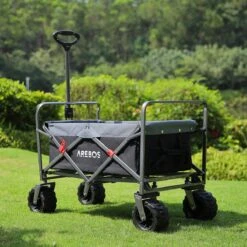 AREBOS Handkar | Transportwagen | Apparatuurwagen | Opvouwbaar | Zwart / Grijs -Bo-Camp Verkoop 1200x1200 2051