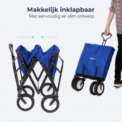 LifeGoods Bolderkar - Opvouwbaar - Draaibare Wielen - 2 Standen - 70KG Draagkracht - Blauw 2 LifeGoods Bolderkar - Opvouwbaar - Draaibare Wielen - 2 Standen - 70KG Draagkracht - Blauw -Bo-Camp Verkoop 1200x1200 2075