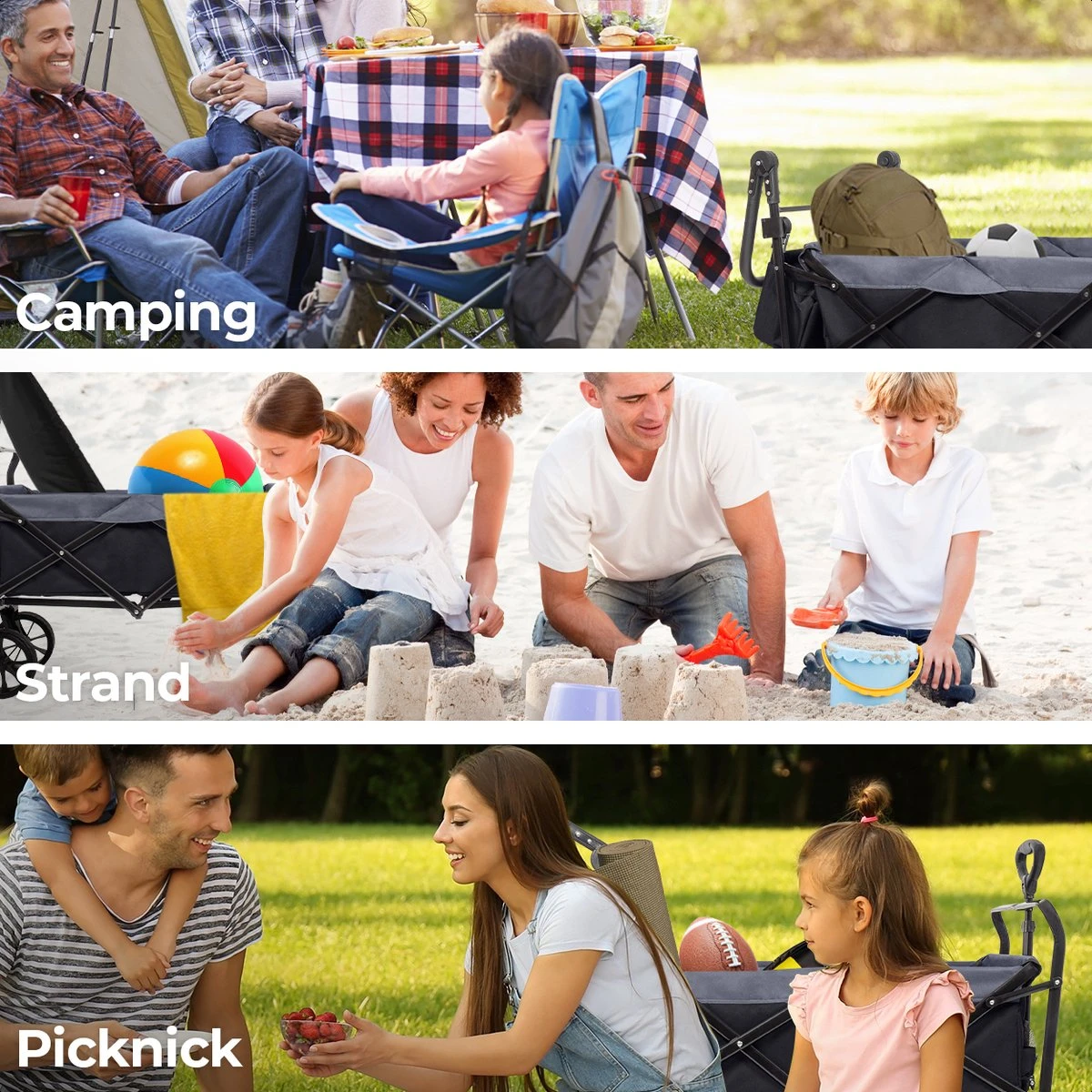 LifeGoods Bolderkar - Opvouwbaar - tot 120KG - 103L - Extra Draagtas en Duwstang - Wasbaar Polyester - 98x45cm - Zwart/Grijs LifeGoods Bolderkar - Opvouwbaar - Tot 120KG - 103L - Extra Draagtas En Duwstang - Wasbaar Polyester - 98x45cm - Zwart/Grijs -Bo-Camp Verkoop 1200x1200 2102