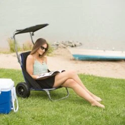 Relaxdays Strandkar Opvouwbaar - Strandstoel Met Zonnedak - Strand Stoel Op Wielen 1 Relaxdays Strandkar Opvouwbaar - Strandstoel Met Zonnedak - Strand Stoel Op Wielen -Bo-Camp Verkoop 1200x1200 230