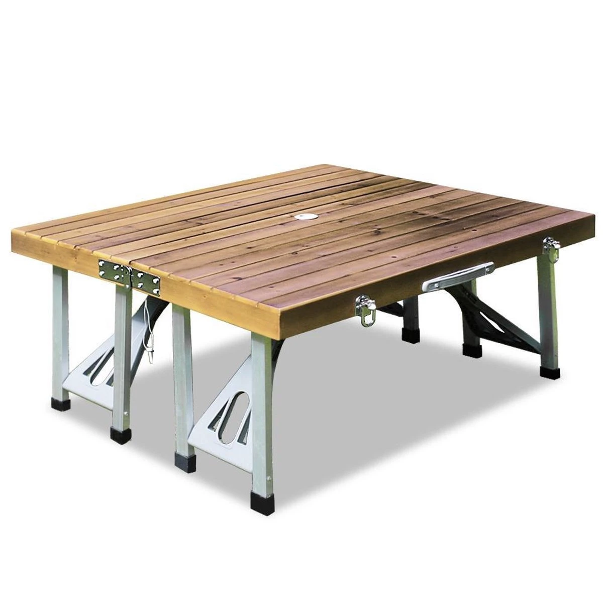 Deuba Picknicktafel Campingtafel - opvouwbaar voor 4 personen - hout en aluminium Merkloos Deuba Picknicktafel Campingtafel - Opvouwbaar Voor 4 Personen - Hout En Aluminium -Bo-Camp Verkoop 1200x1200 321