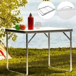 Merkloos Aluminium Inklapbare Tuintafel - Campingtafel - 80x60x68 Cm 6 Merkloos Aluminium Inklapbare Tuintafel - Campingtafel - 80x60x68 Cm -Bo-Camp Verkoop 1200x1200 385