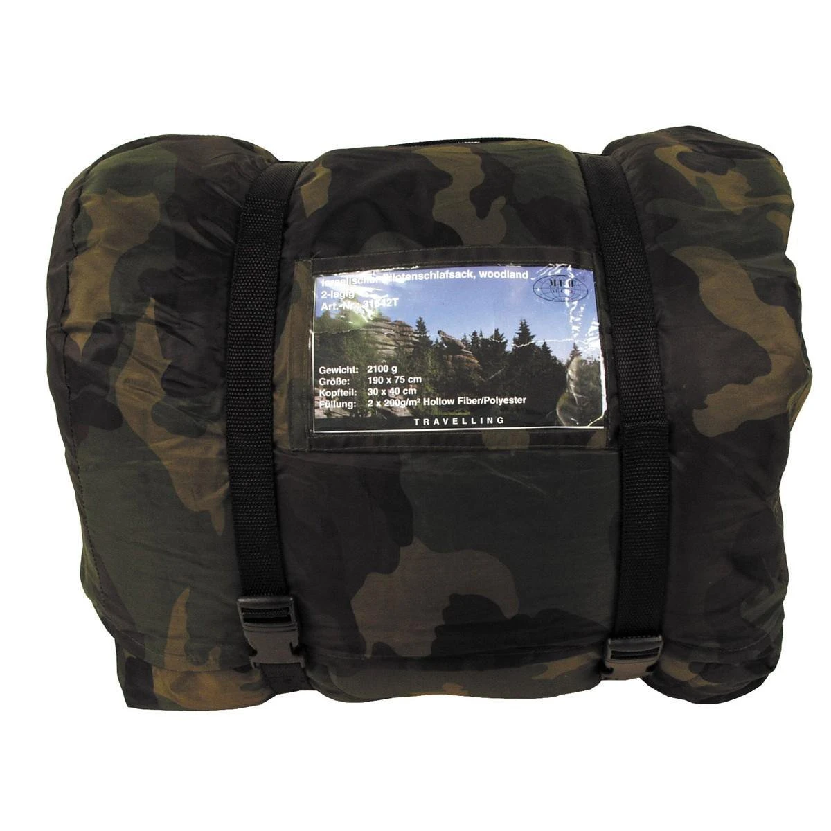 MFH - Pilotenslaapzak woodland 2-laags MFH - Pilotenslaapzak Woodland 2-laags -Bo-Camp Verkoop 1200x1200 404