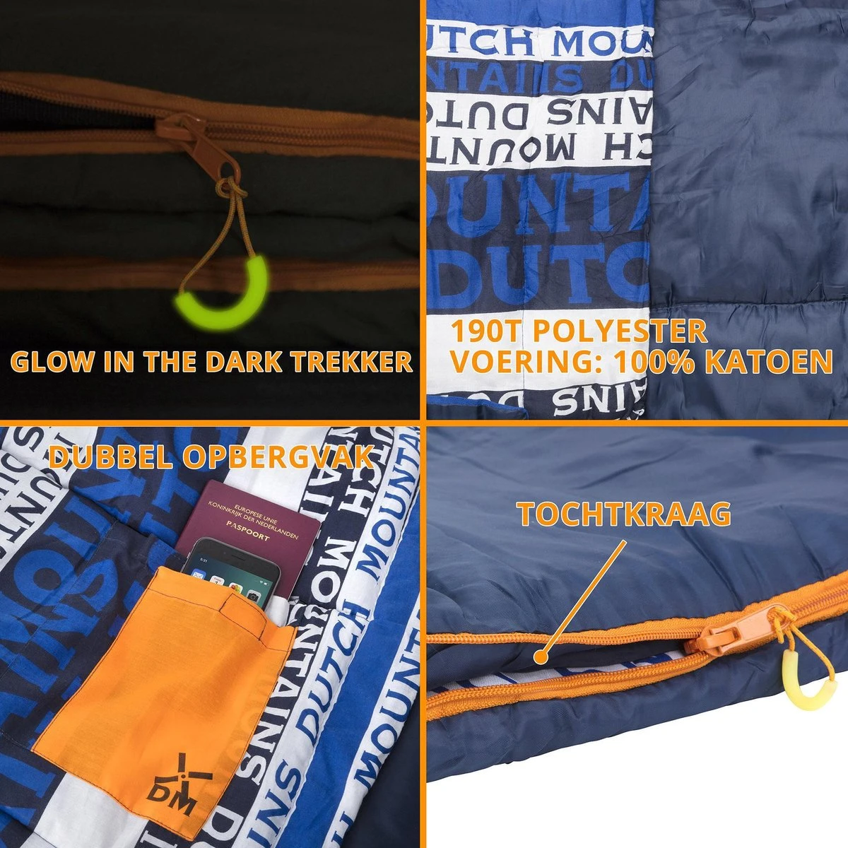 Dutch Mountains Slaapzak Goeree XL - Kussen 25x15cm - 220x90cm Katoenen Slaapzak - Tochtstrip Dutch Mountains Slaapzak Goeree XL - Kussen 25x15cm - 220x90cm Katoenen Slaapzak - Tochtstrip -Bo-Camp Verkoop 1200x1200 490