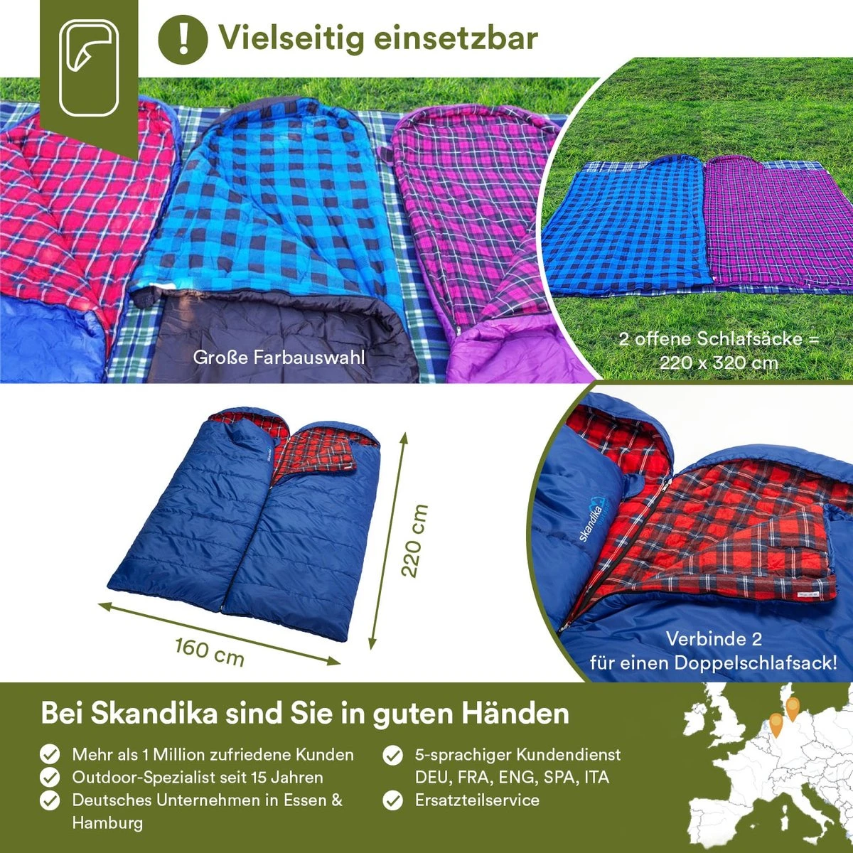 Skandika Dundee Flannel-R Slaapzak – Slaapzakken – Slaapzakken volwassen - Maat M – Unisex - Katoen, luxe kwaliteit, dubbele slaapzak, 3 seizoenen, tot -20°C - 220 x 80 cm - Outdoor kampeerslaapzak – Ritssluiting rechts - grijs/geel Skandika Dundee Flannel-R Slaapzak – Slaapzakken – Slaapzakken Volwassen - Maat M – Unisex - Katoen, Luxe Kwaliteit, Dubbele Slaapzak, 3 Seizoenen, Tot -20°C - 220 X 80 Cm - Outdoor Kampeerslaapzak – Ritssluiting Rechts - Grijs/geel -Bo-Camp Verkoop 1200x1200 540