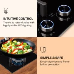 Illuminosa Domino Gaskookplaat 2-pits Sabaf Branders Glaskeramiek -Bo-Camp Verkoop 1200x1200 552