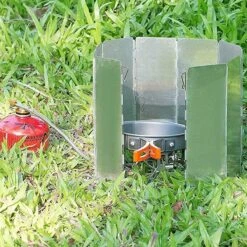 IBright Kookwindscherm - 12 Delig - 24cm Hoog - Kamperen -Opvouwbaar - Universeel 4 IBright Kookwindscherm - 12 Delig - 24cm Hoog - Kamperen -Opvouwbaar - Universeel -Bo-Camp Verkoop 1200x1200 596