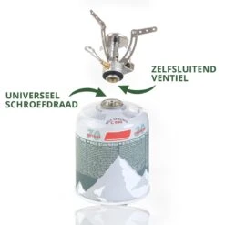 MacGyver Gasbrander Mini RVS - Camping Kookstel - Kookbrander - 10 Cm - Elektronische Ontsteking -Bo-Camp Verkoop 1200x1200 647