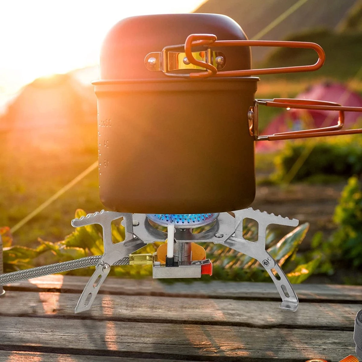 ultralichte en opvouwbare gasbrander op pootjes met keramische ontsteking Ultralichte En Opvouwbare Gasbrander Op Pootjes Met Keramische Ontsteking -Bo-Camp Verkoop 1200x1200 686