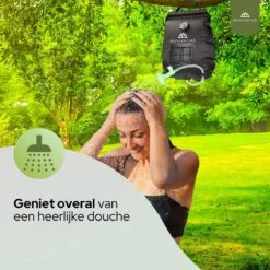 Needventure Solar Douche - Camping Douchezak - Buiten Douche - Tuindouche - Inclusief Thermometer - Waterzak Met Douchekop - 20L - Zwart -Bo-Camp Verkoop 1200x1200 715