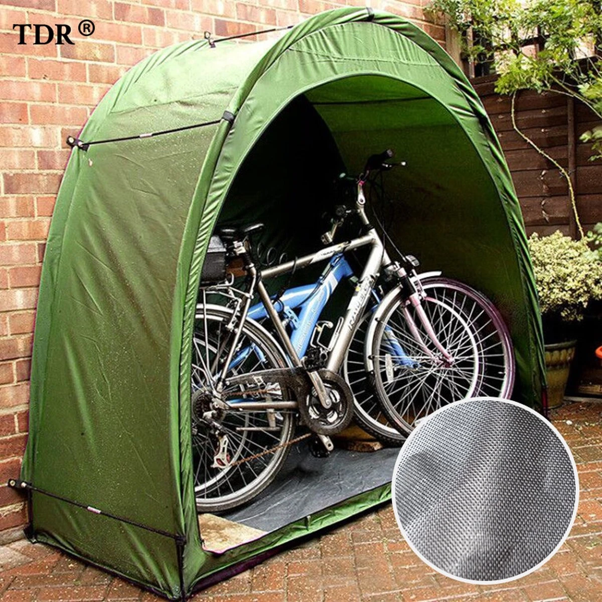 Fietstent,Beschermhoes fietsenschuur, tent voor camping in de open lucht-groen 200*80*165CM Merkloos Fietstent,Beschermhoes Fietsenschuur, Tent Voor Camping In De Open Lucht-groen 200*80*165CM -Bo-Camp Verkoop 1200x1200 737