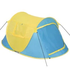 Pop Up Tent Waterkolom 1500 Mm/Cm² - Blauw - 2 Persoons 4 Pop Up Tent Waterkolom 1500 Mm/Cm² - Blauw - 2 Persoons -Bo-Camp Verkoop 1200x1200 748