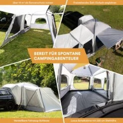 Skandika Pitea XL CROSS Tent – Koepeltenten - Autotent – Campingtent Voor SUV, Caddy, Auto, CUV - Voor Max. 4 Personen – Vrijstaand – Met/zonder Slaapcabine – Max. Stahoogte 230 Cm – 3000mm Waterkolom - 475 X 290 X 230 Cm (LxBxH) – Kamperen - Grijs 2 Skandika Pitea XL CROSS Tent – Koepeltenten - Autotent – Campingtent Voor SUV, Caddy, Auto, CUV - Voor Max. 4 Personen – Vrijstaand – Met/zonder Slaapcabine – Max. Stahoogte 230 Cm – 3000mm Waterkolom - 475 X 290 X 230 Cm (LxBxH) – Kamperen - Grijs -Bo-Camp Verkoop 1200x1200 758