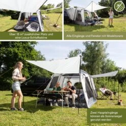 Skandika Pitea XL CROSS Tent – Koepeltenten - Autotent – Campingtent Voor SUV, Caddy, Auto, CUV - Voor Max. 4 Personen – Vrijstaand – Met/zonder Slaapcabine – Max. Stahoogte 230 Cm – 3000mm Waterkolom - 475 X 290 X 230 Cm (LxBxH) – Kamperen - Grijs 6 Skandika Pitea XL CROSS Tent – Koepeltenten - Autotent – Campingtent Voor SUV, Caddy, Auto, CUV - Voor Max. 4 Personen – Vrijstaand – Met/zonder Slaapcabine – Max. Stahoogte 230 Cm – 3000mm Waterkolom - 475 X 290 X 230 Cm (LxBxH) – Kamperen - Grijs -Bo-Camp Verkoop 1200x1200 762