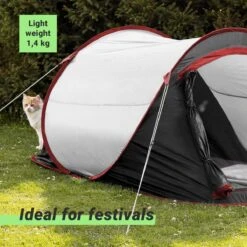 JEMIDI Tweepersoons Pop-up Tent - Opgooitent, Werptent Voor 2 Personen - Ideaal Als Festivaltent Of Kampeertent - Verschillende Kleuren -Bo-Camp Verkoop 1200x1200 784
