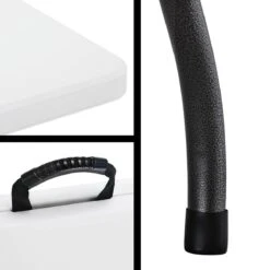 Casaria Tuintafel Opvouwbaar – Met Draaggreep 220x70 Cm – Wit -Bo-Camp Verkoop 1200x1200 81