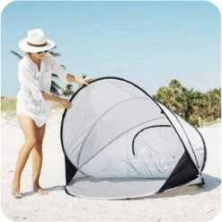 Deryan Luxe Pop Up Strandtent XXL - Anti-UV 50+ - Zilver 4 Deryan Luxe Pop Up Strandtent XXL - Anti-UV 50+ - Zilver -Bo-Camp Verkoop 1200x1200 810