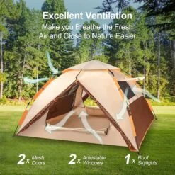 Merkloos Kamping Tent / Absolutely Waterproof, Lightweight Camping Tent With - Tent Ideal For Camping In The Garden, Dome Tent, -Bo-Camp Verkoop 1200x1200 858