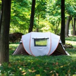 Fly Lab Luxe Pop Up Tent - Kampeer Tent - Grijs/Oranje - 4 Persoons 5 Fly Lab Luxe Pop Up Tent - Kampeer Tent - Grijs/Oranje - 4 Persoons -Bo-Camp Verkoop 1200x1200 865